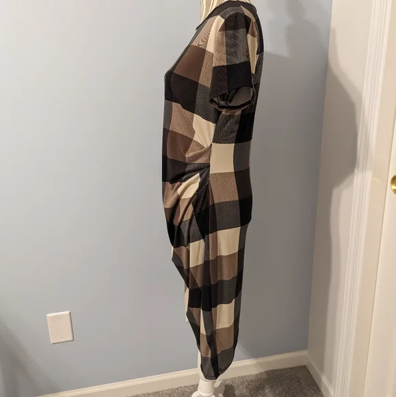 My Bump Women's Maternity Bodycon Causual Short Sleeve Mama Dress - Picture 4 of 5